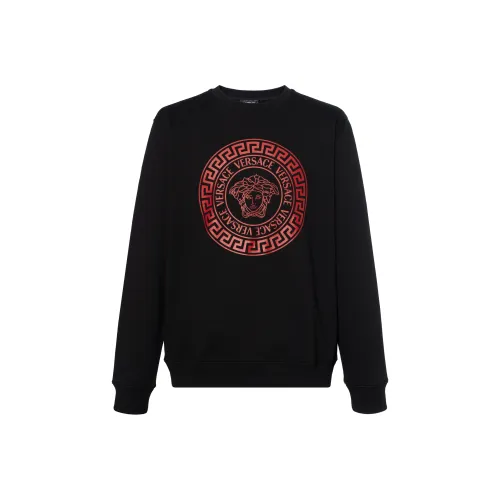 VERSACE Мужские черные свитшоты