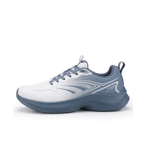 XTEP Беговые кроссовки Мужской Парусный белый Jing Юань Синий