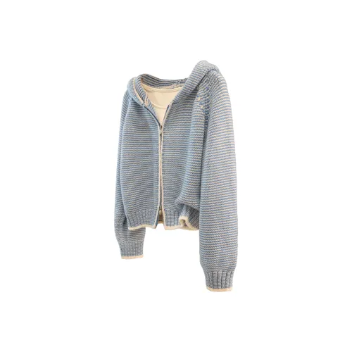 SIBAISHE Синие полосы Женское короткое пальто