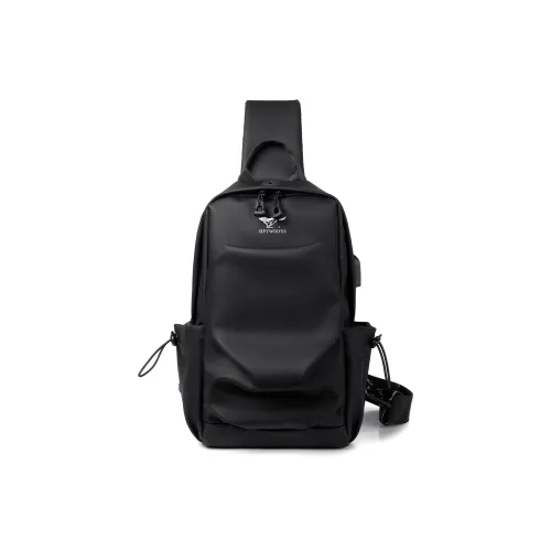 SEPTWOLVES Ткань Sling Сумка Стандартная Мужская Черная Серая