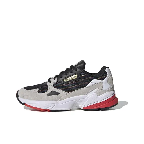 Adidas Originals Falcon Дышащий Низкий Топ Повседневная Обувь Женская Серый Черный Красный