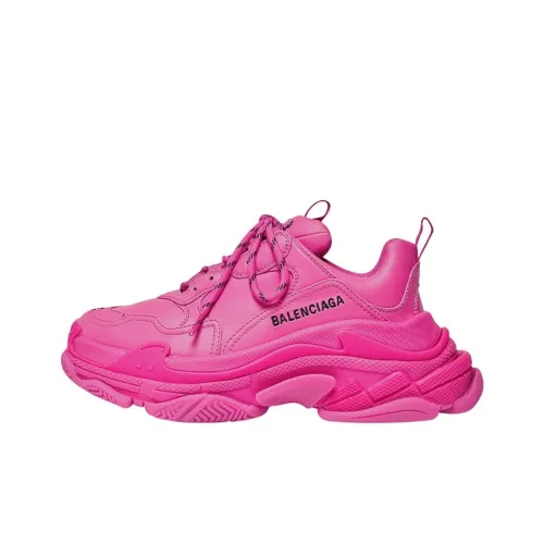Balenciaga Triple S Low Топ Толстоподошвенные кроссовки Женские Розовый