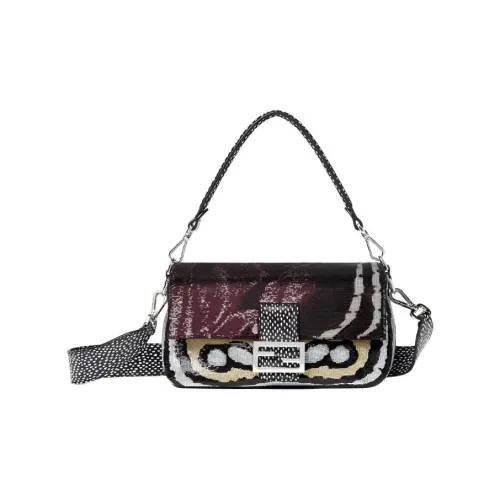 FENDI Baguette Телячья кожа Сумка Средний Женские Многоцветный