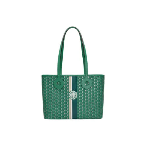 Moynat Холст и кожа Сумка через плечо Маленькая Женская Зеленая