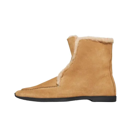 TOTEME Короткие сноубутсы женские бежево-желтые