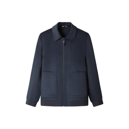 KAISER Темно-синий Мужской Пальто