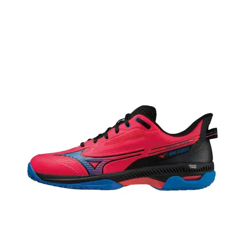 Mizuno Wave Exceed 5 OC Амортизация Противоскользящие Устойчивые к истиранию Низкий Топ Теннисные Кроссовки Мужские Красный Синий Черный