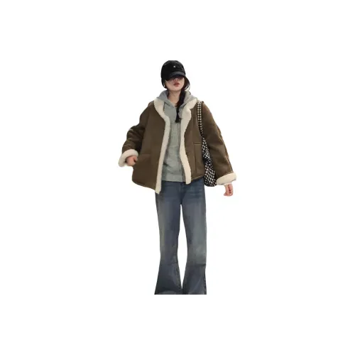 SIBEIER Коричневый Женский Пуховик