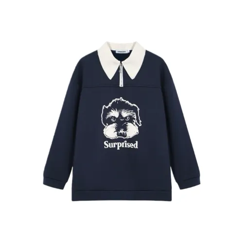 KYKW Темно-синий синий женский свитшот