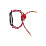 Плюшевый шар, тканый шнурок, ремень - бордовый