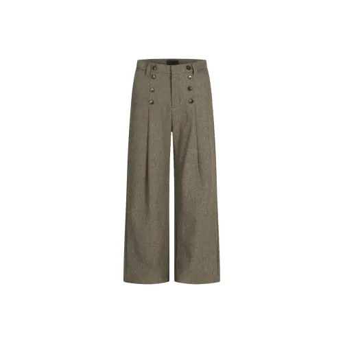 JZWSTUDIO Коричневый Унисекс Повседневные Штаны