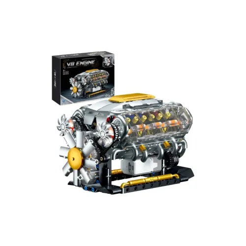 JIZHUAN V8 Engine Электрический Турбо Сборные модели 601 1000 шт ZJ 3053 3056