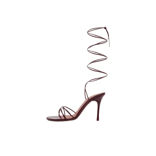 AMINA MUADDI Lori One Ремень Сандалии 9,5 см Женские Бордовый