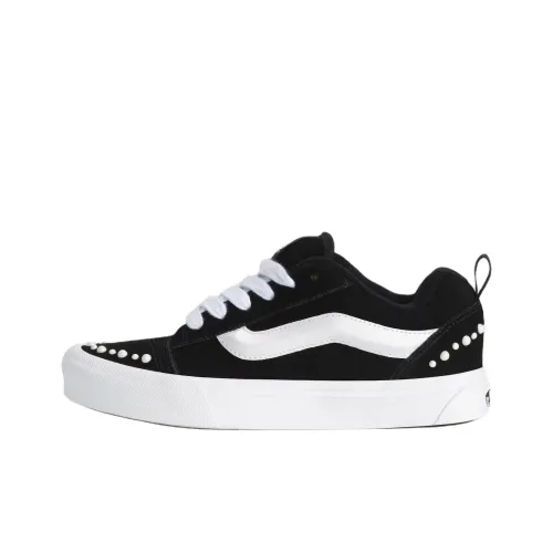 VANS Knu Skool Low Top Скейтборд Кроссовки Support Unisex Черный Белый