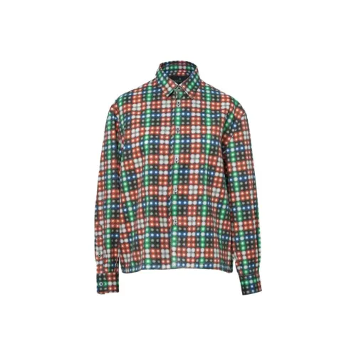 ANREALAGE Fw25 LED Check Рубашка Унисекс