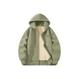 [Термический Шерпа] Серый Горох Зеленый (Конец Ручка Свет и Тень Логотип на Груди)