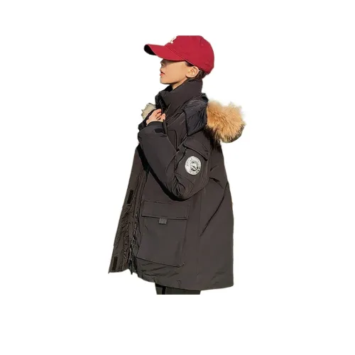 LANMOU Черный Женский пуховик