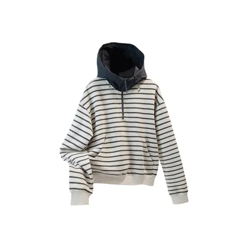 SIBAISHE Овсяной и Темно-Серый Женские Свитшоты