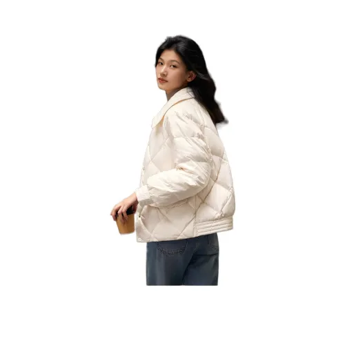 Mo Han Yi Mei Пуховик Женские Экрю