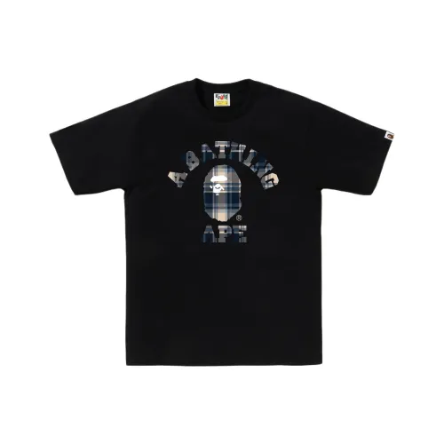 A BATHING APE Check T Рубашка Мужская