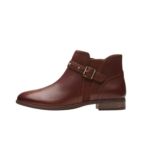 Clarks Trish Bootie с ремешком женские темно-коричневый