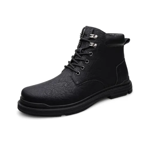 JHCZC Колено Высокая Мартин Ботинок Мужской