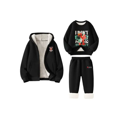 Улица Сезам Повседневная Спортивная Одежда Трехкомпонентный Комплект Подростки