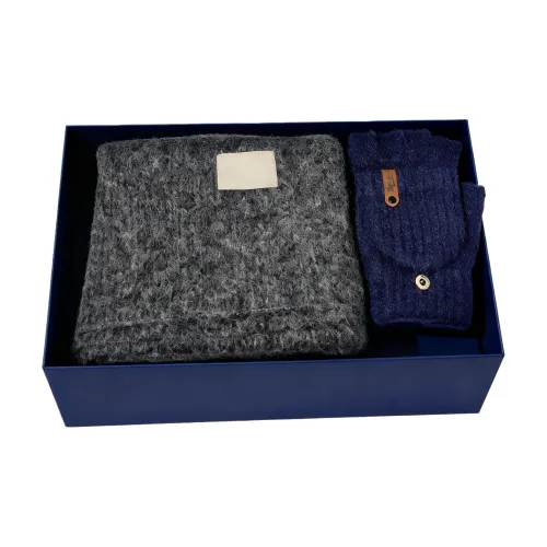 VERENA REINE Кристальные Вязаные Перчатки из Бархата Унисекс