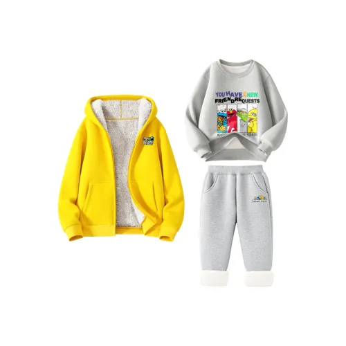 Улица Сезам Повседневная Спортивная Одежда Трехкомпонентный Комплект Подростки