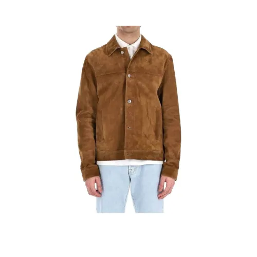 JACOB COHEN Кожа Куртка Мужская