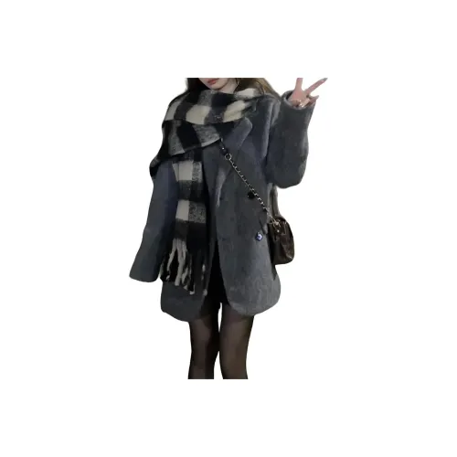 BQERTY Серый Женский Пальто