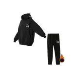 Черный флисовый комплект одежды - Jiahao 91