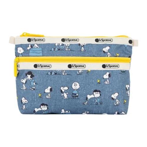 LeSportsac Ткань Клатч Маленький Унисекс Винтаж Синий