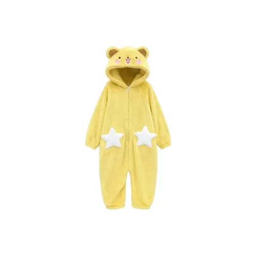 OEING Жёлтый Комбинезон Женские Банные халаты