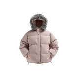 Розовый (Трёхслойная защита от экстремального холода пуховик)