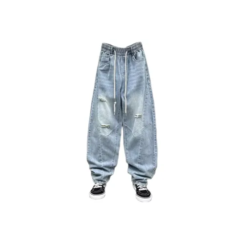 CAT'S PAW Синий Обычный Унисекс Джинсы