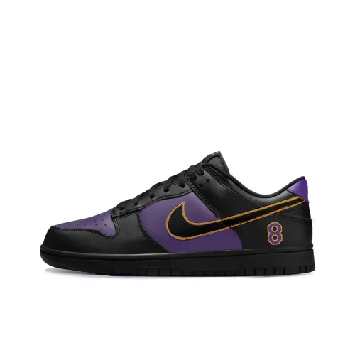 Nike Dunk Lakers Устойчивые к истиранию Низкие Скейтбординг Кроссовки Мужские Черные Фиолетовые