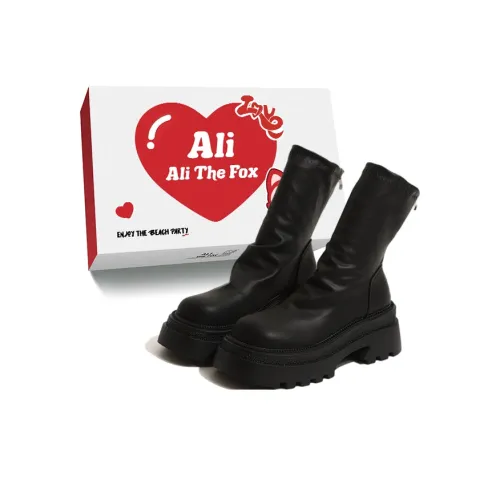 Али Тх Фокс Осенние Зимние Минималистский Стиль Универсальный Тонкие Ботинки Ботильоны Женские