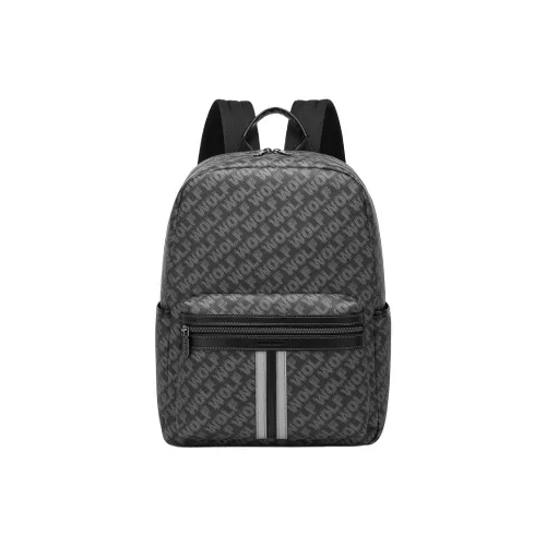 SEPTWOLVES Рюкзак из синтетической кожи стандартный мужской черный