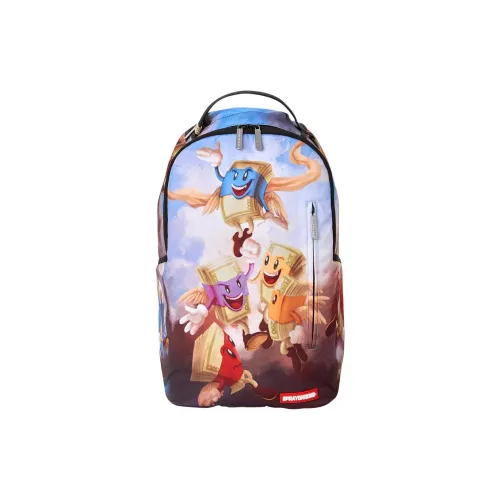 SPRAYGROUND 900D Полиэстер Водонепроницаемый Рюкзак Унисекс Синий Шоколад