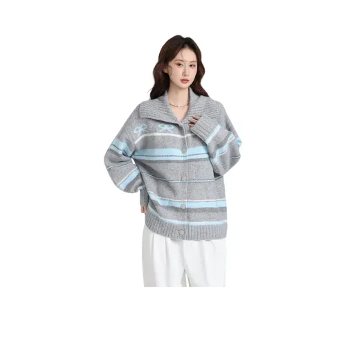 IWZI Бант Flower Серый Женский Трикотаж