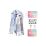 Сине-серый градиент, клетка (Рождественская коробка)