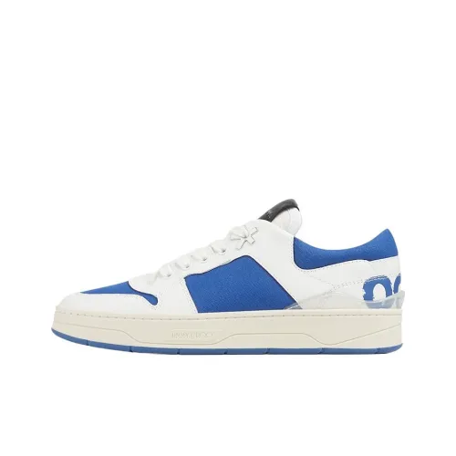 Jimmy Choo Низкий Топ Стильные Скейтбординги Женские Белые Синие