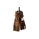 Верблюжий кофейный, двойной, линия, клетчатый