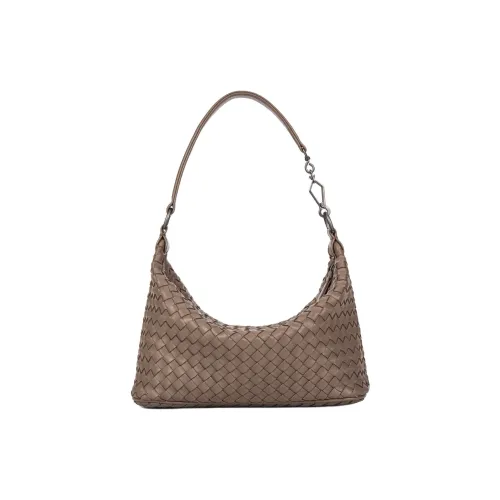 BAGCO Натуральная кожа овчина Сумка через плечо Стандартная Женская Цвет грецкого ореха Чернила Черный