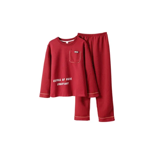 Faro Женские Красный Ангора Красный Комплект Пижам для Женщин