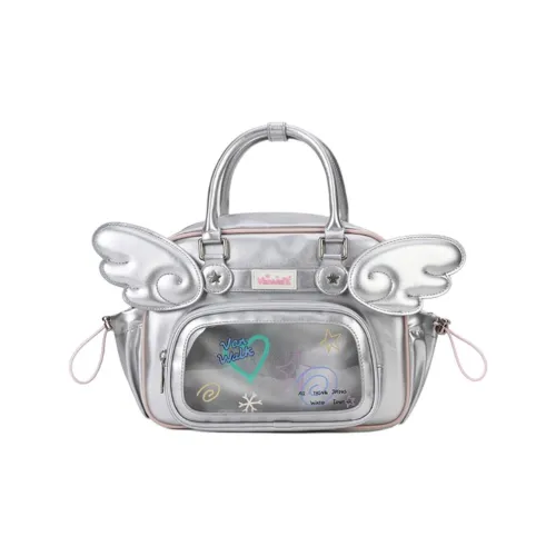 VANWALK ПУ (полиуретан) Сумка Рюкзак Рюкзак Средний Женские Ангел Серебряный Кремово-белый Карамельно-коричневый