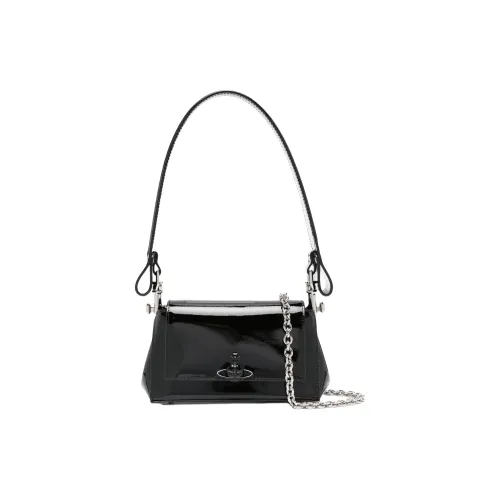 Vivienne Westwood Hazel PU (полиуретан) Сумка через плечо Маленькая Женская Черная