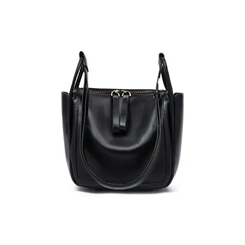 safiya Коровья кожа с синтетической кожей ведрообразная сумка сумка через плечо среднего размера женская