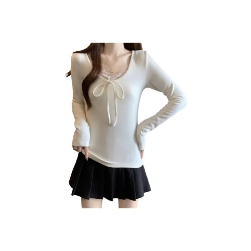 UPXIW Белый [Дралон] Женские T-рубашки